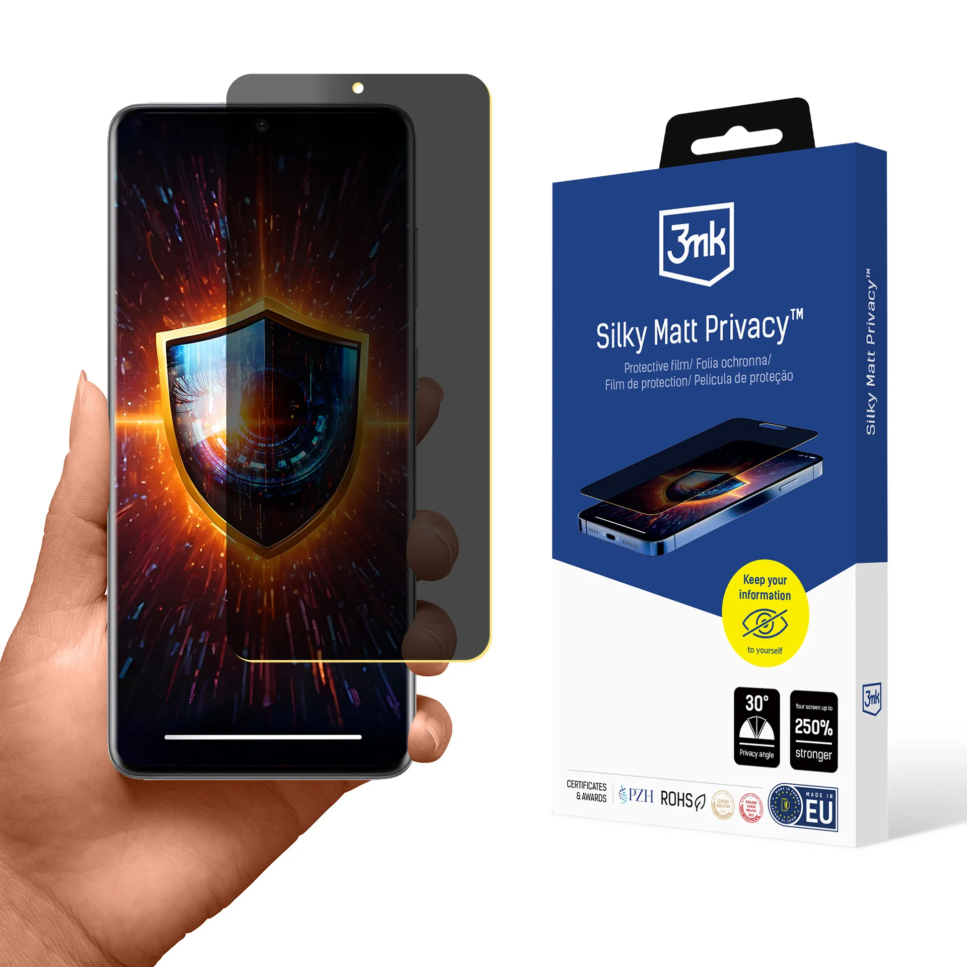 Privacy film for Samsung Galaxy S20+ 5G - 3mk Silky Matt Privacy